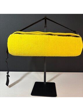 Lumber Roll Pillow Neck Roll Pillow Yellow Microfiber Low Back Cushion Support